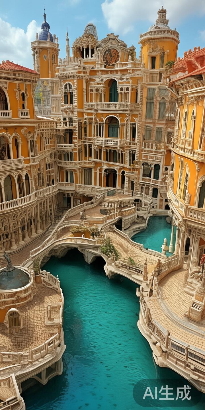 澳门威尼斯赌城的设计灵感源自意大利威尼斯，从建筑布