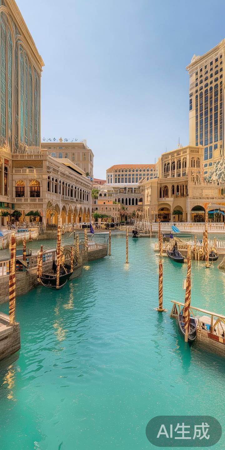 澳门威尼斯位于澳门特别行政区的核心区域，整个项目占